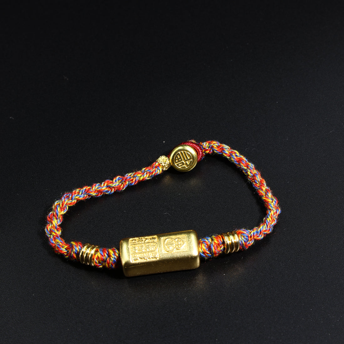 Golden plated Fortune Cube Charm Bracelet