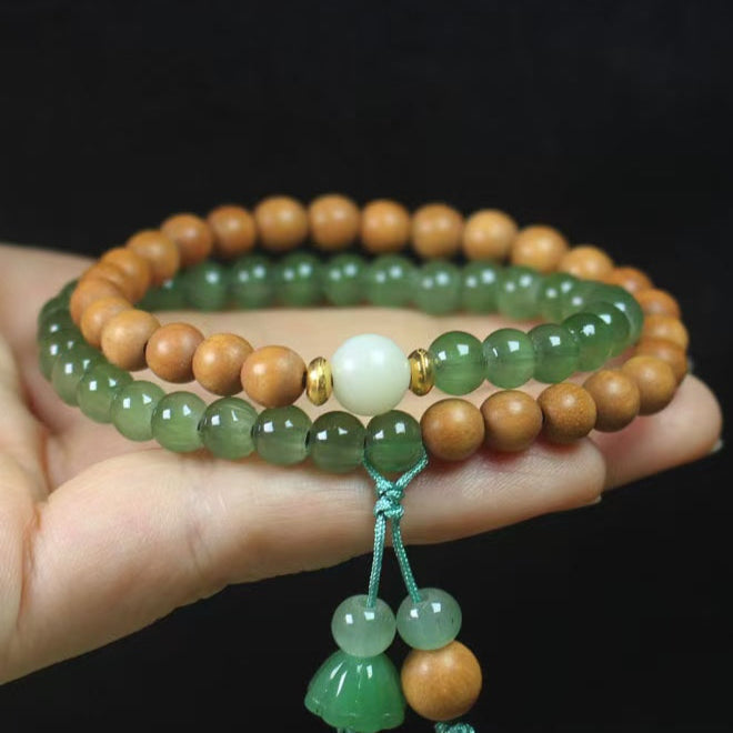 Sacred_Lotus_Jade_Sandalwood_Double-Loop_Bracelet_on_hand.pic